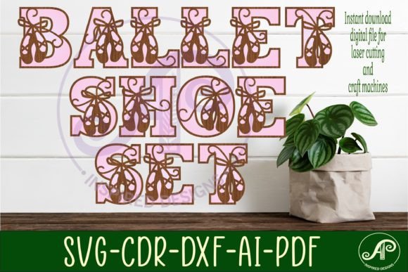 Ballet Shoes Letters Alphabet Set X 26 – A Versatile Digital Tool for Creative Projects