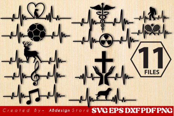 Christmas Tree with Dear Heartbeat Line – A Versatile Digital Design for Creative Projects