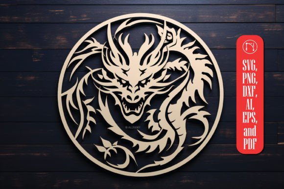 Cricut Dragon Papercut Decor SVG
