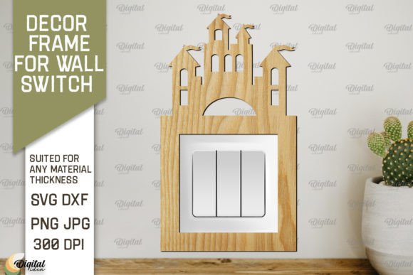 Decor Frame for Wall Switch Laser Cut