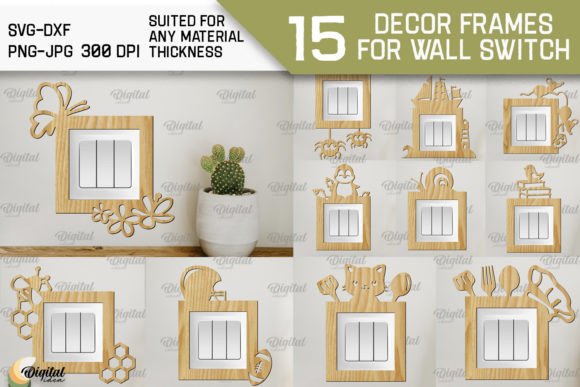 Decor Frame for Wall Switch SVG Bundle – A Versatile Digital Design Kit