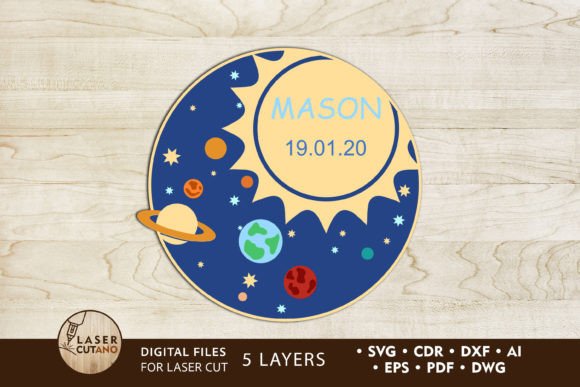 Decorative Kids Panel: Multilayer Art for Creative Room Design