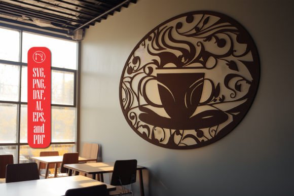 Enhancing Coffee Shop Ambiance with Laser Cut Decor SVG