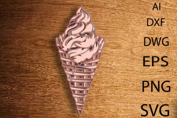 Exploring the Versatility of Ice Cream Multilayer 3D SVG Ice Cream3D