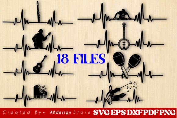 Heartbeat with All Music Designs Bundle – A Complete Digital Design Kit for Creative Projects