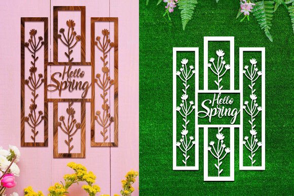 Laser Cut Hello Spring Wall Art Panel: A Modern Fusion of Design and Technology