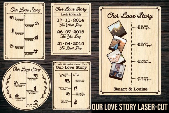 Personalised Our Love Story Laser Cut: A Unique Way to Preserve Your Memories