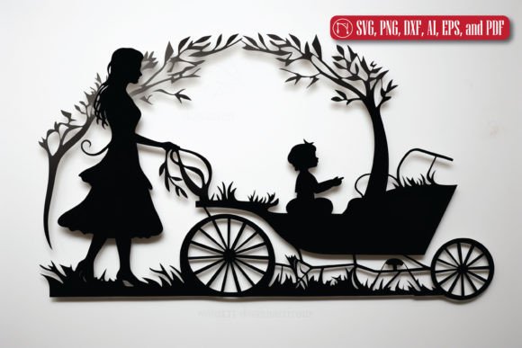 Pram New Baby Paper Cut SVG: A Versatile Tool for Creative Baby-Themed Projects