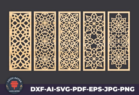 SVG Laser Cut Decorative Panel Set