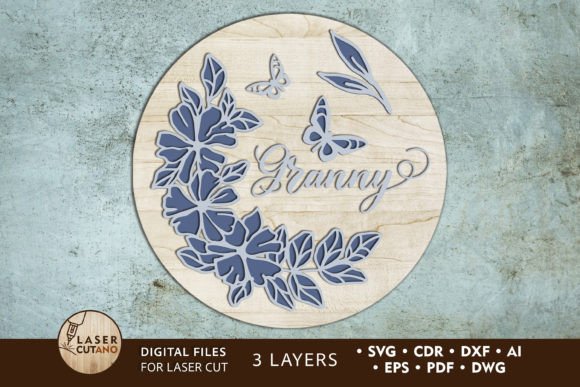 Wall Panel Multilayer Laser Cut Template