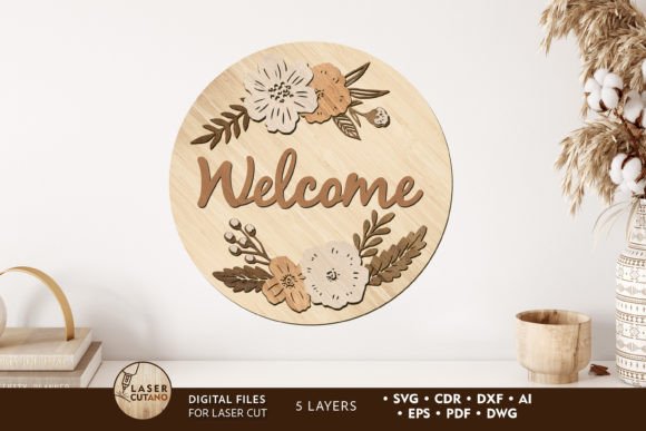 Welcome Decorative Wall Panel, Cut File: A Simple Way to Create a Warm and Inviting Space